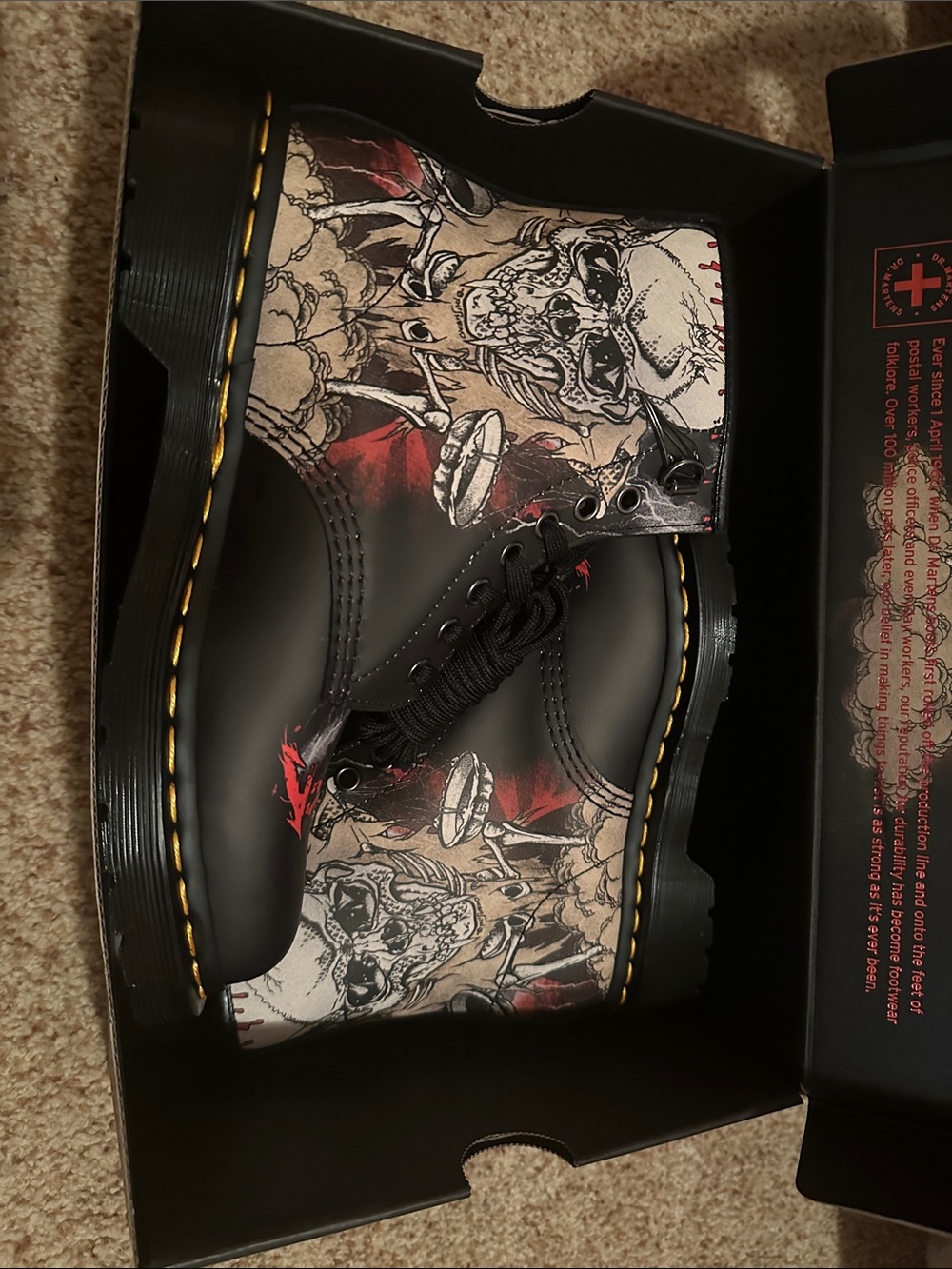 Dr Martens Metallica Boots Brand New Women’s Size 8/ Men’s Size 7 - Picture 3 of 16
